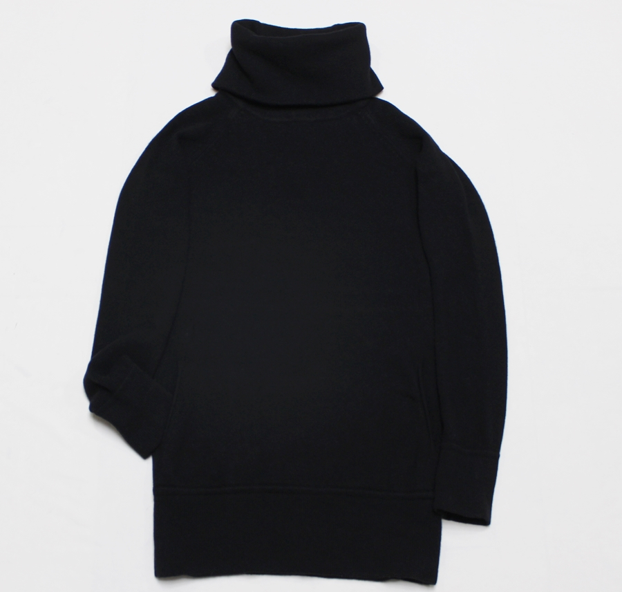 띠어리 여성 85 캐시미어 목폴라 도톰 니트 투포켓/R03