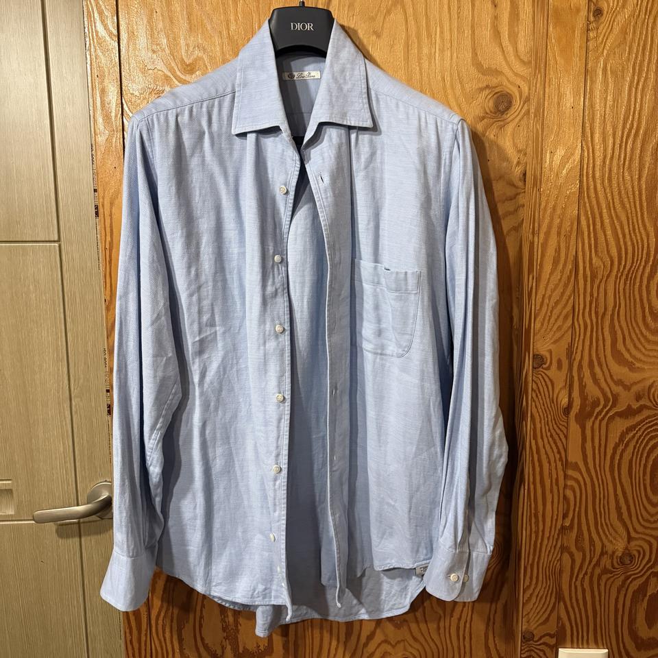  로로피아나 연청 데님 셔츠 판매 합니다.