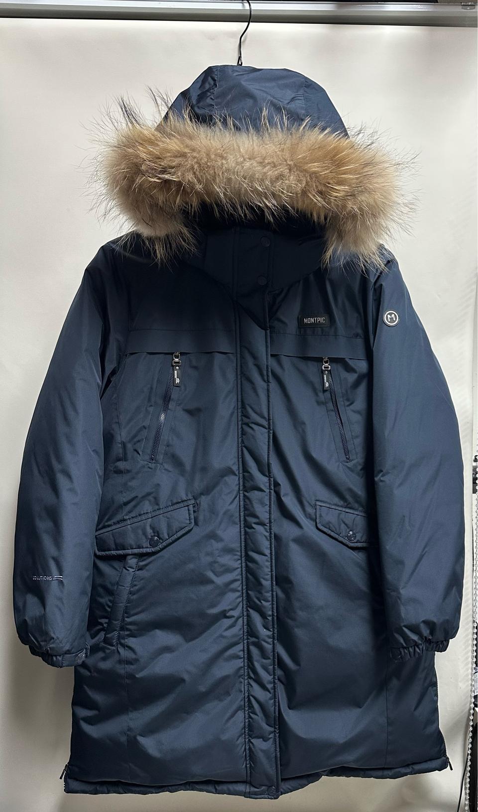 몽피크 여성 후드 구스다운 패딩 점퍼 105