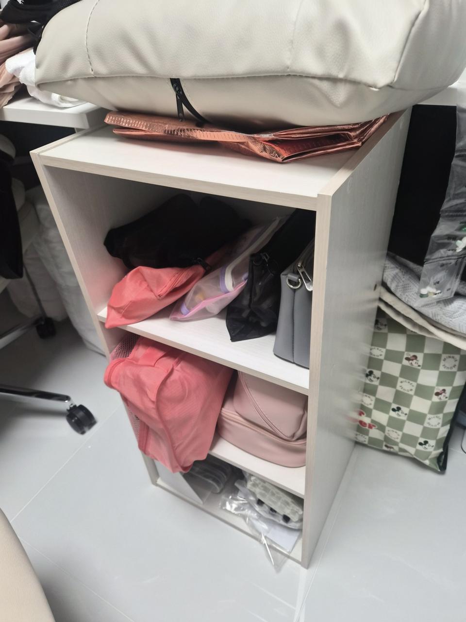 3단 원목 책장 수납장