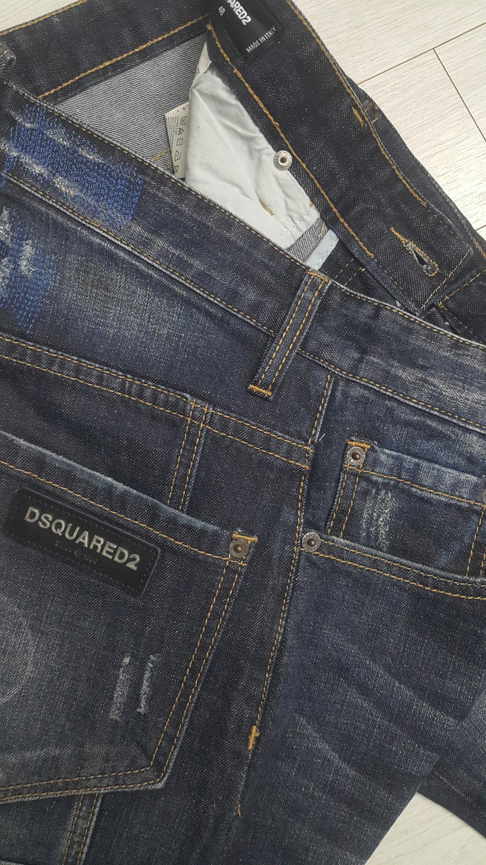 디스퀘어드2(사방스판) 블랙패치 바이커 32"(No.864)드라이완료!