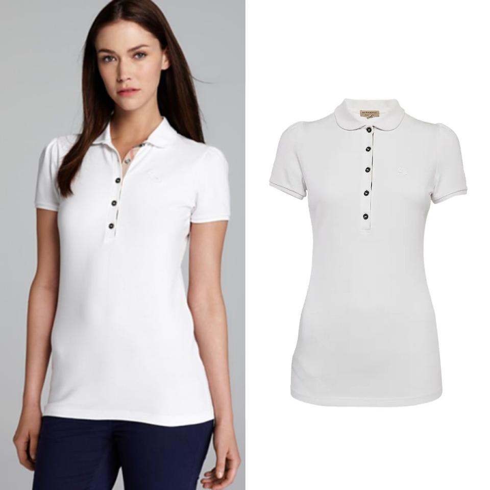 버버리 퍼프 슬리브 폴로 셔츠