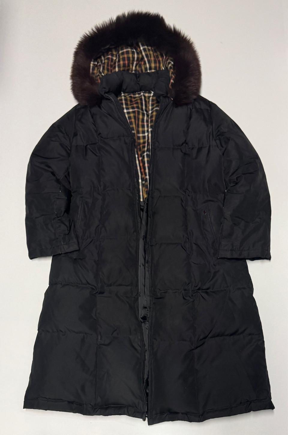 여성 닥스 daks 퍼 후드 롱 패딩