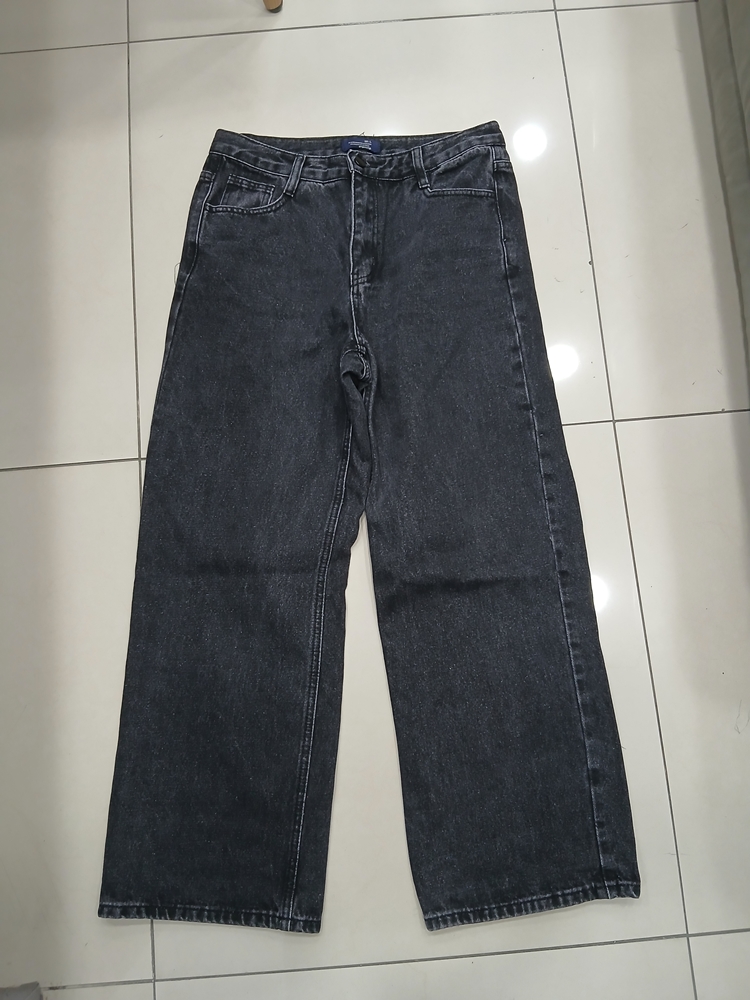 gogosing L사이즈 블랙진 배기 와이드 루즈핏 청바지 중고