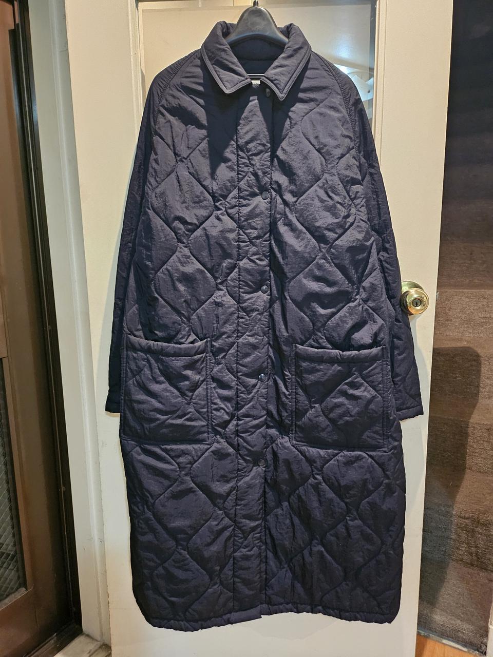 스튜디오톰보이 오버핏 퀄팅 패딩 롱코트 F