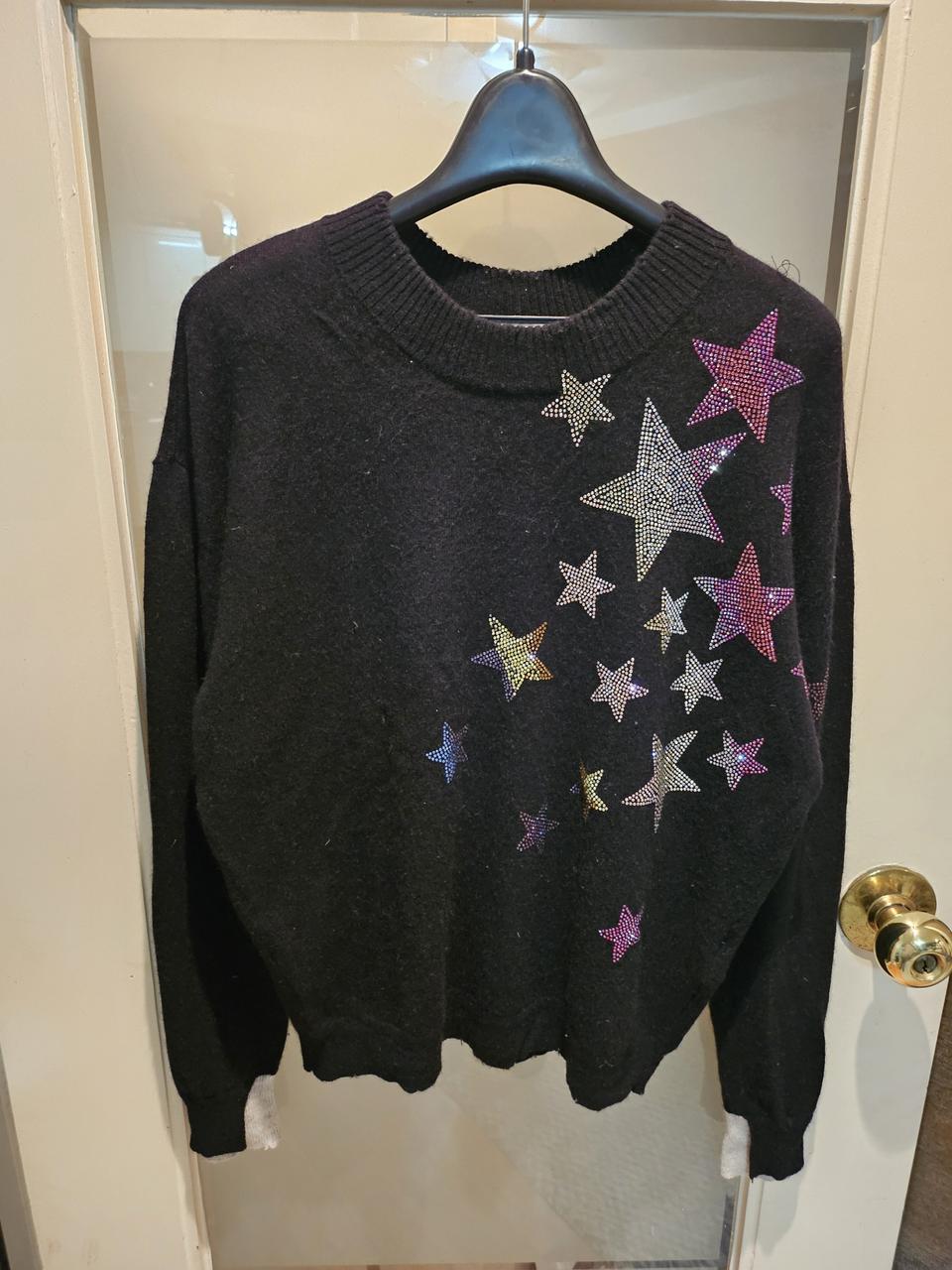 수입 별큐빅 캐시미어100 니트 M