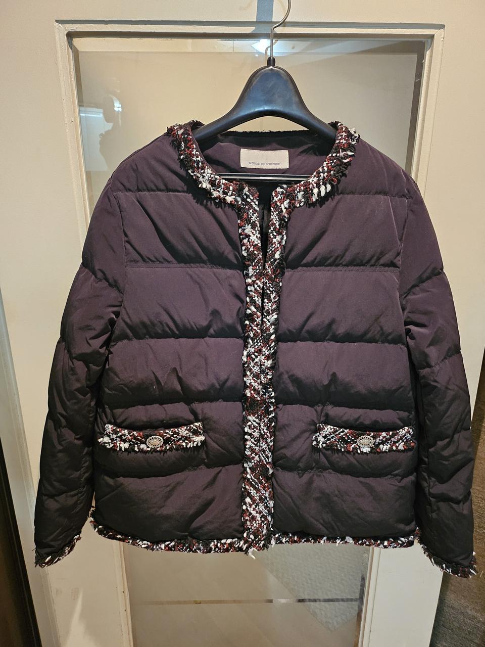 보브 트위드 구스 패딩 자켓 66