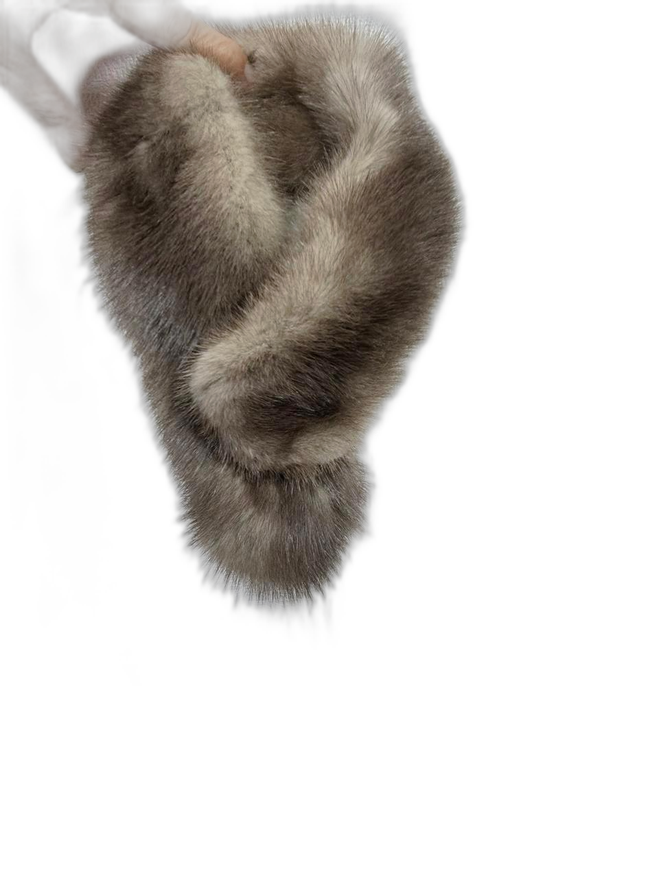 밍크목도리  그레이