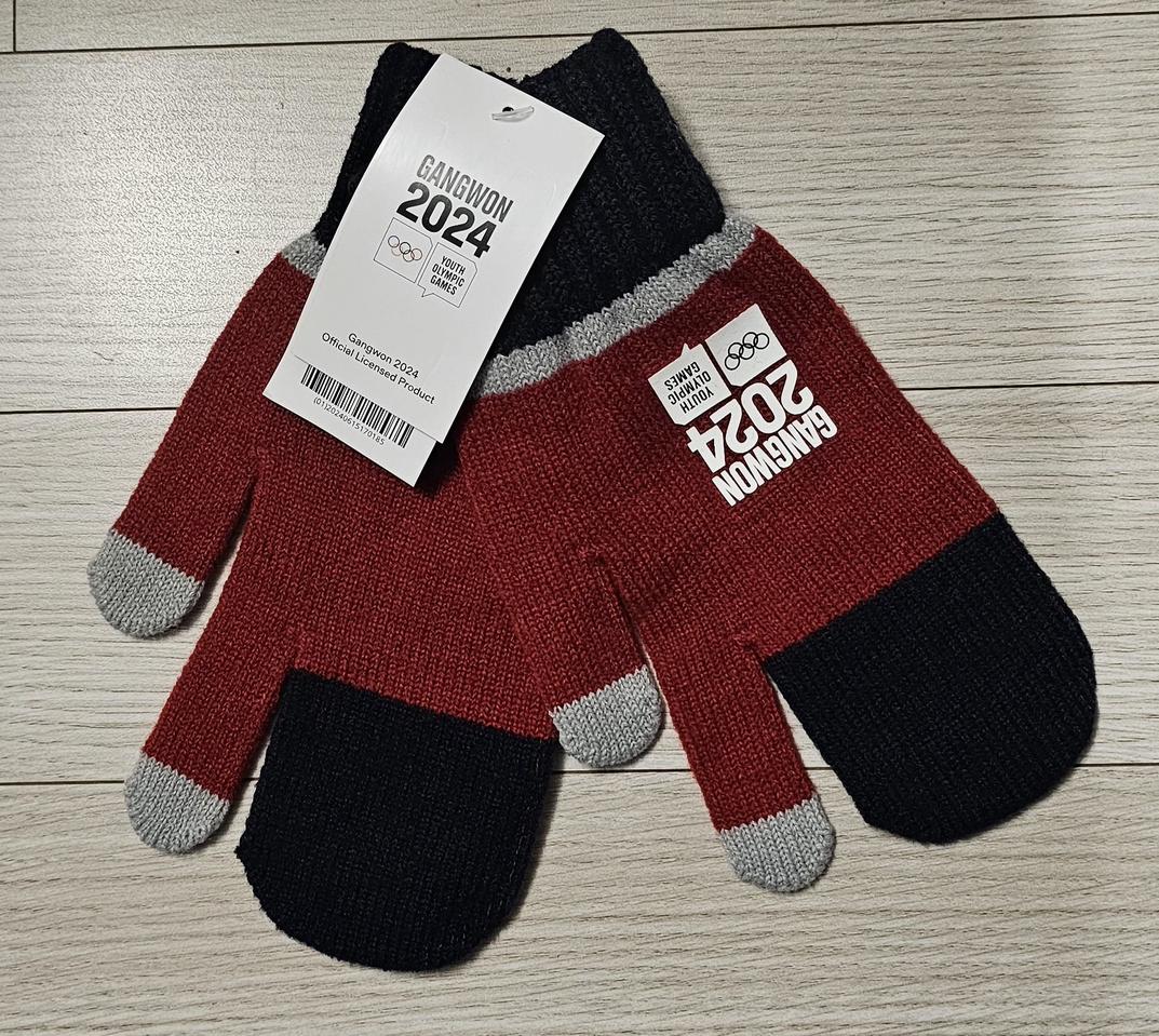 강원 2024 동계 청소년 올림픽 벙어리 장갑 새상품