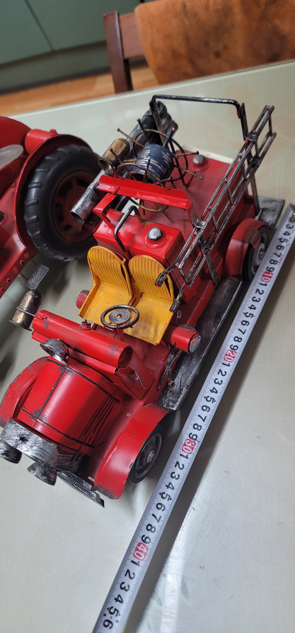 (새상품) 희귀 대형 빈티지 양철 소방차 및 트랙터 마지막 정리​제품