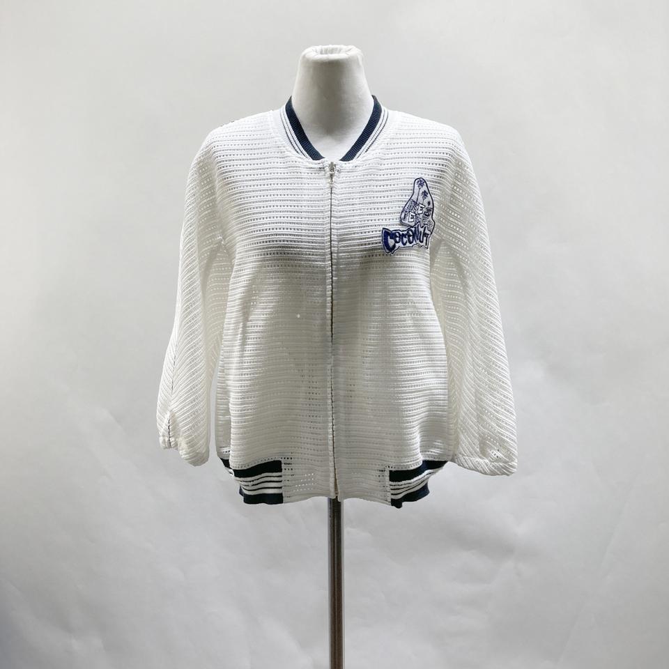 세컨플로어 여성 펀칭집업자켓 화이트 55 영구제