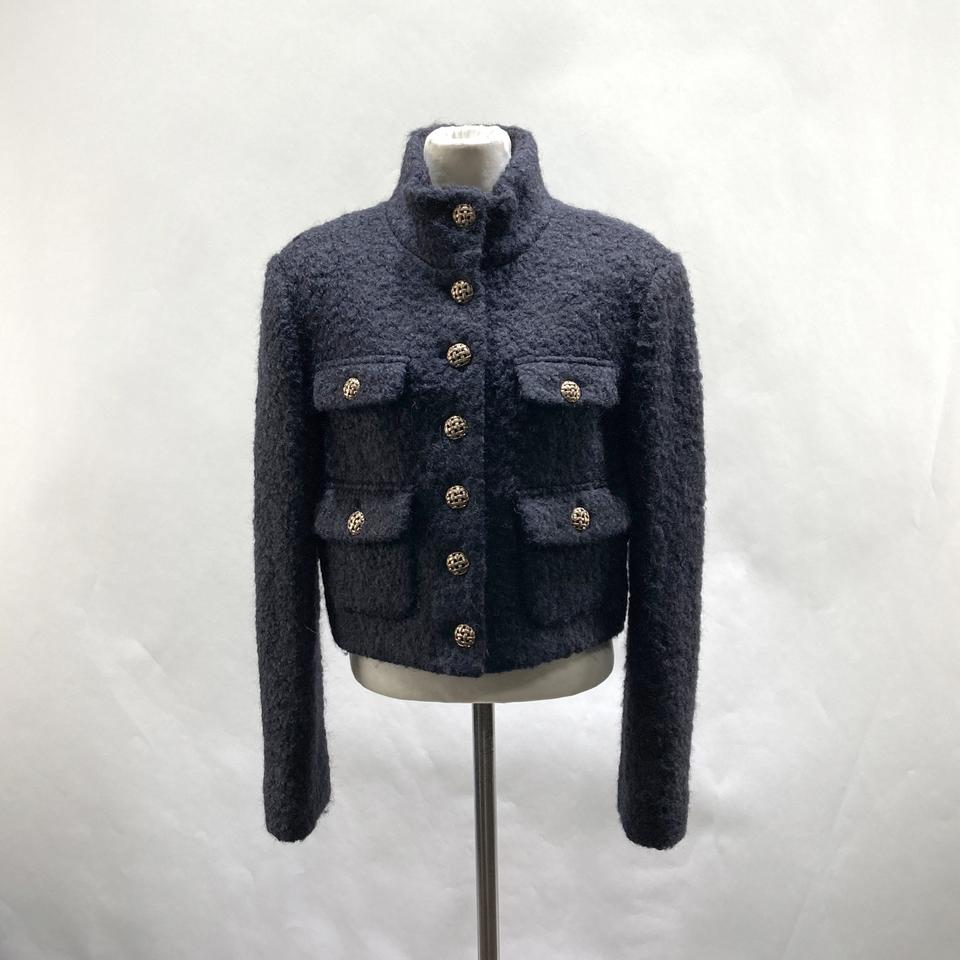 줄로그 여성 부클 트위드자켓 블랙 55-66 영구제