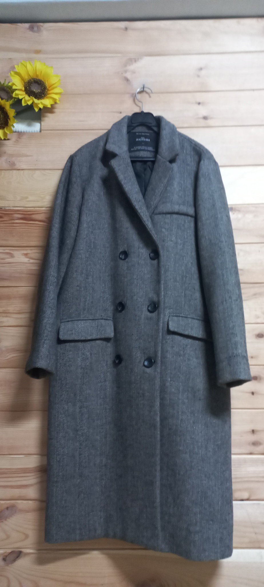 메이썸 헤링본 더블 울롱코트