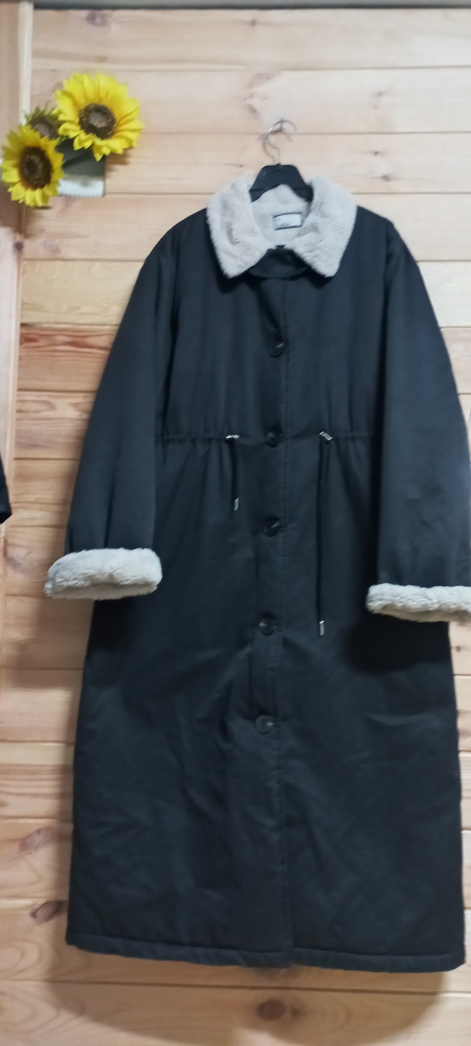 양털 롱 패딩 코트