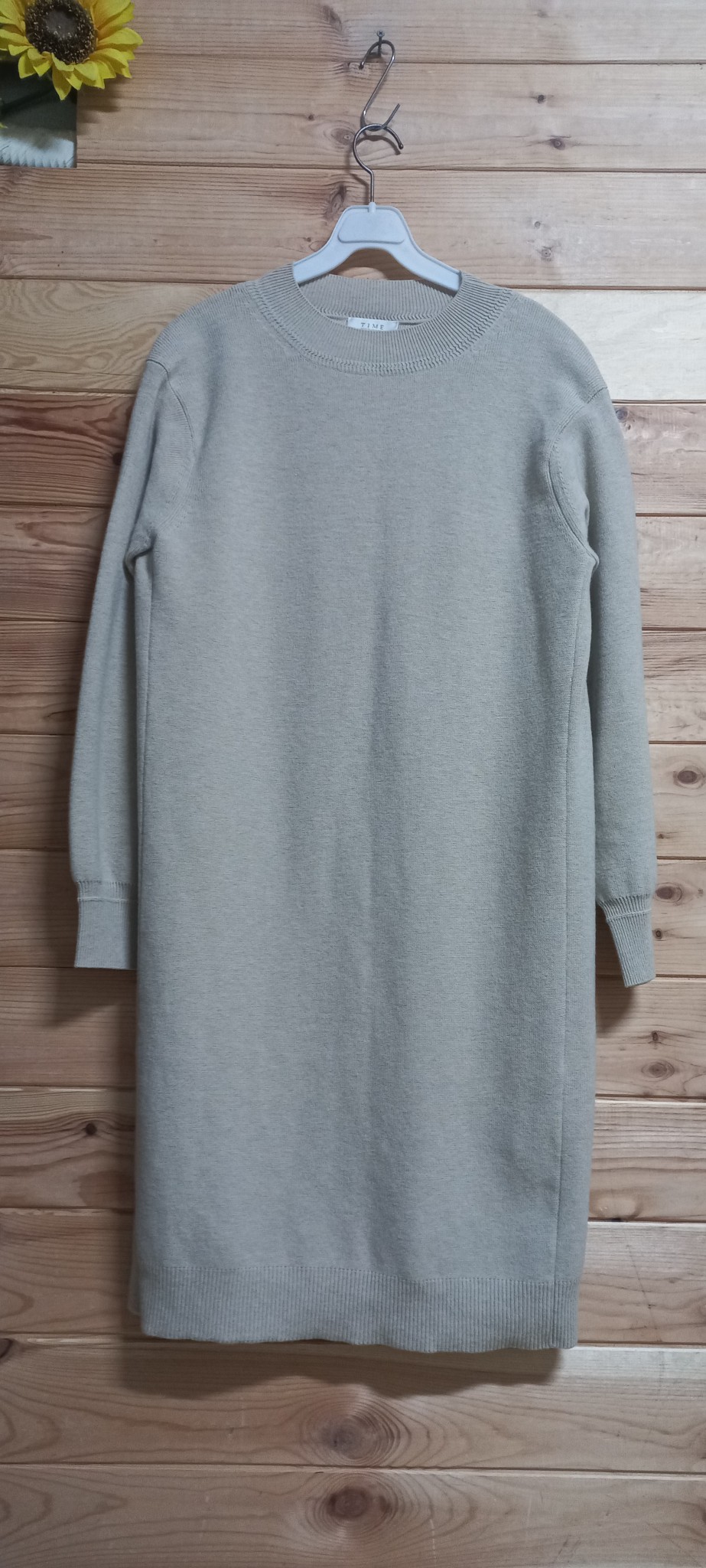 타임 울 니트 롱원피스