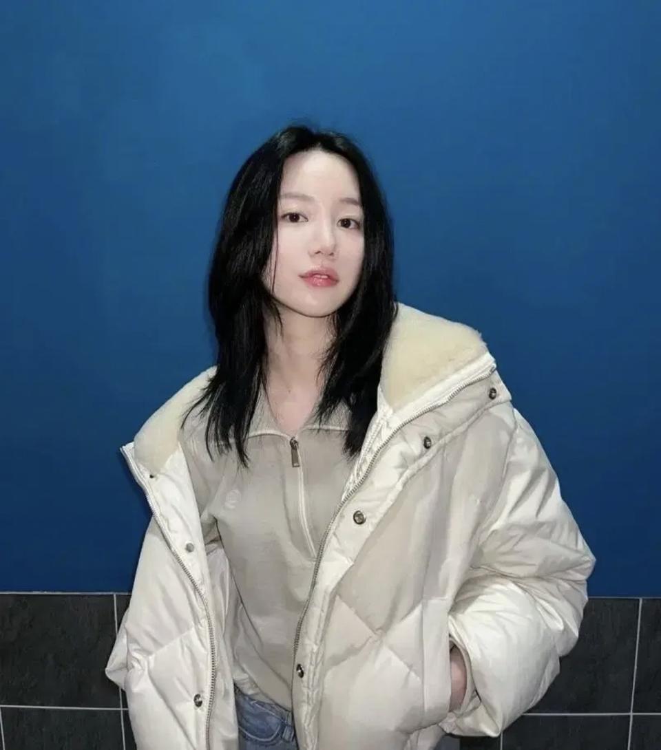 택O) 루에브르 다이아 구스 다운 점퍼 크림 [이유비, 차정원 착용]