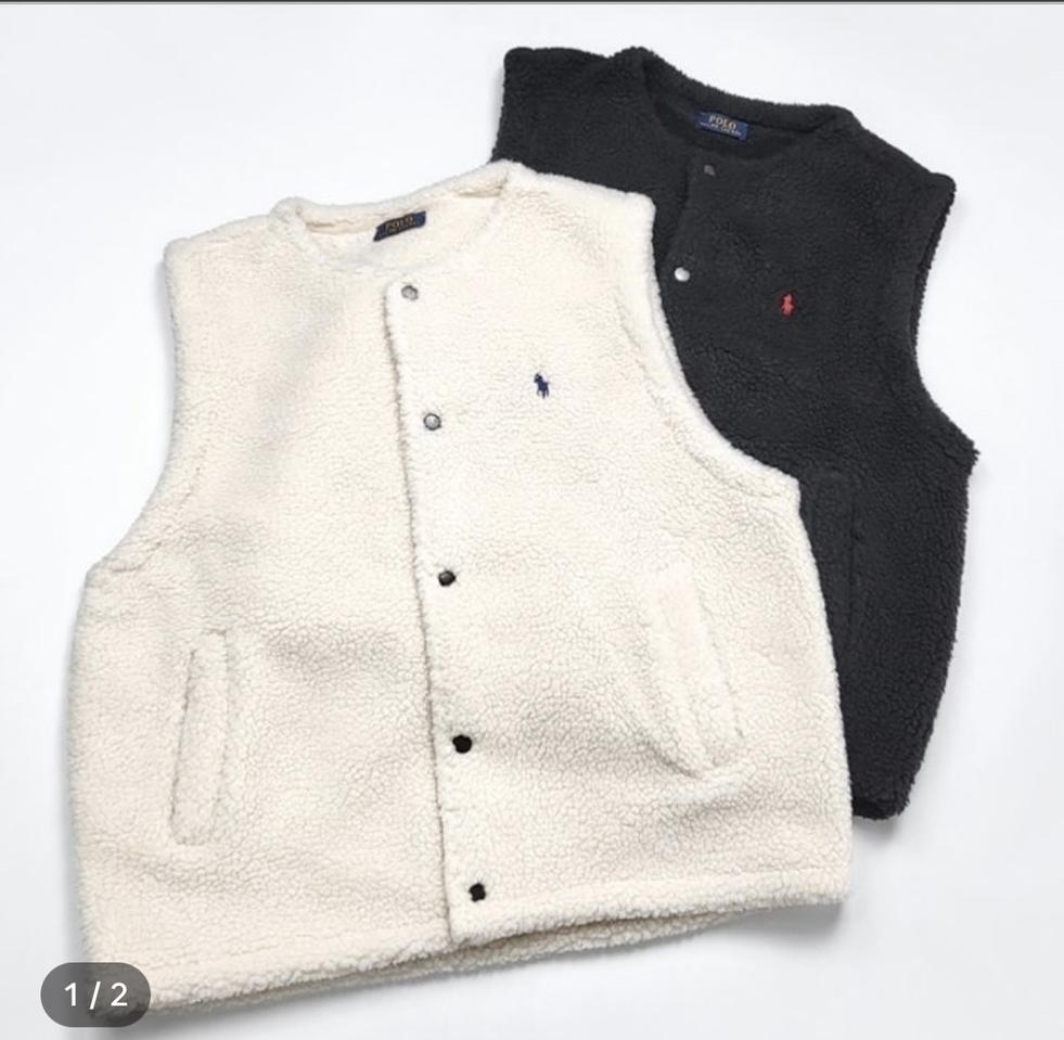 폴로 양털조끼