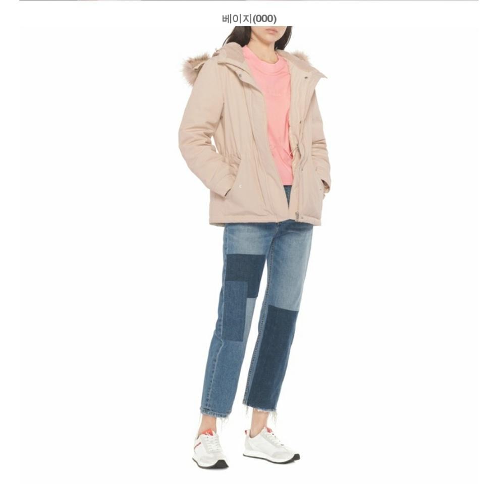 CK 캘빈클라인 여성 다운 숏 패딩 M