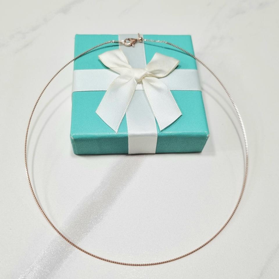 14k와이어 텐션 목걸이 핑크골드