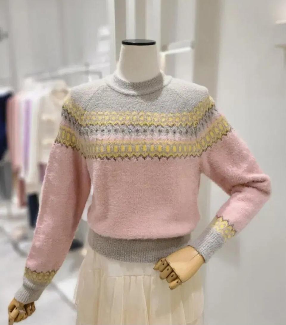 실착1회.잇미샤 글리터  니트 55사이즈