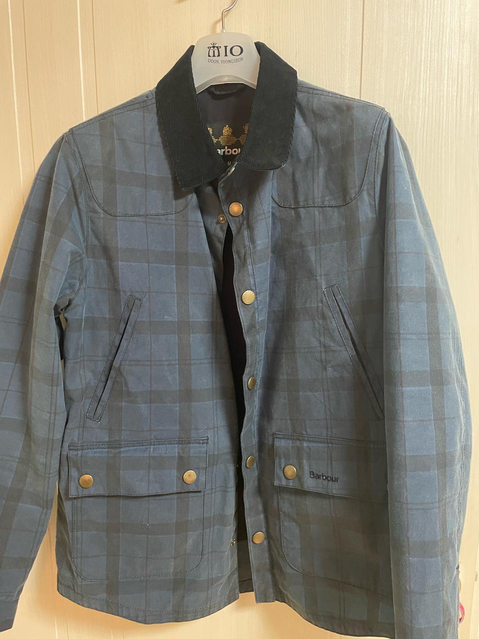 바버 블랙와치(블랙워치) 타탄체크 자켓 M 사이즈