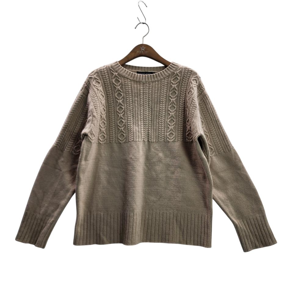 [L] 토마스모어 울 캐시미어 트위드 니트