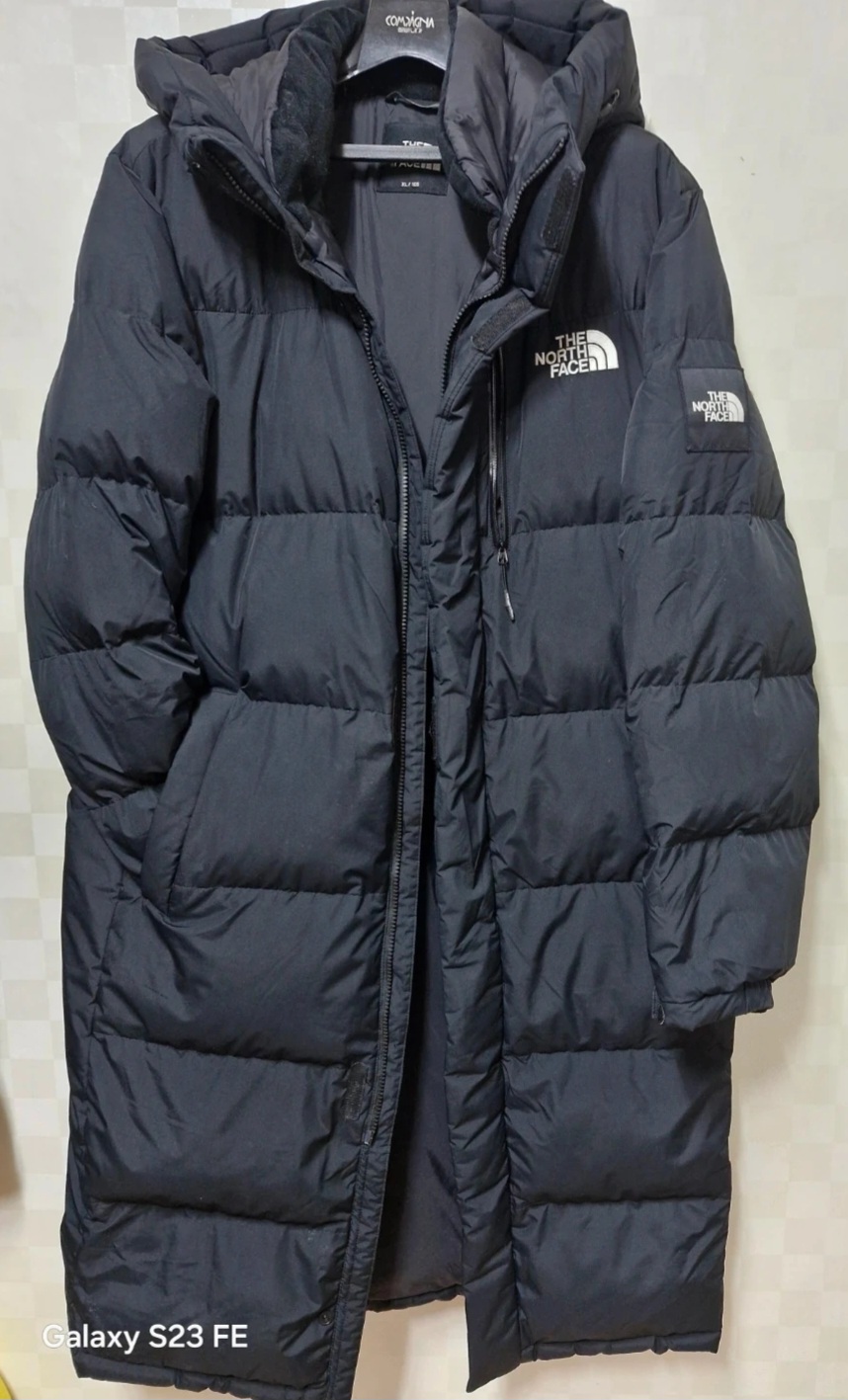 노스페이스 신상 구스다운롱패딩 105 A급