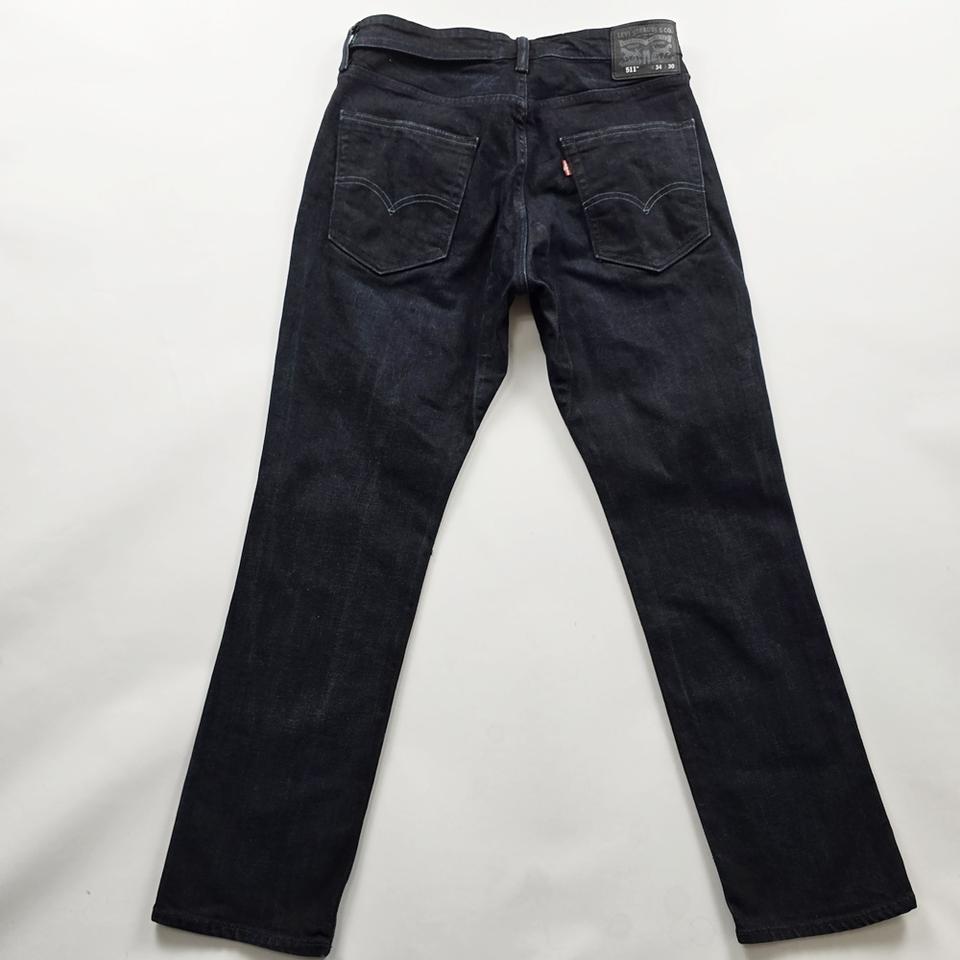 리바이스 청바지 흑청 약스판 데님 사이즈33 R3502