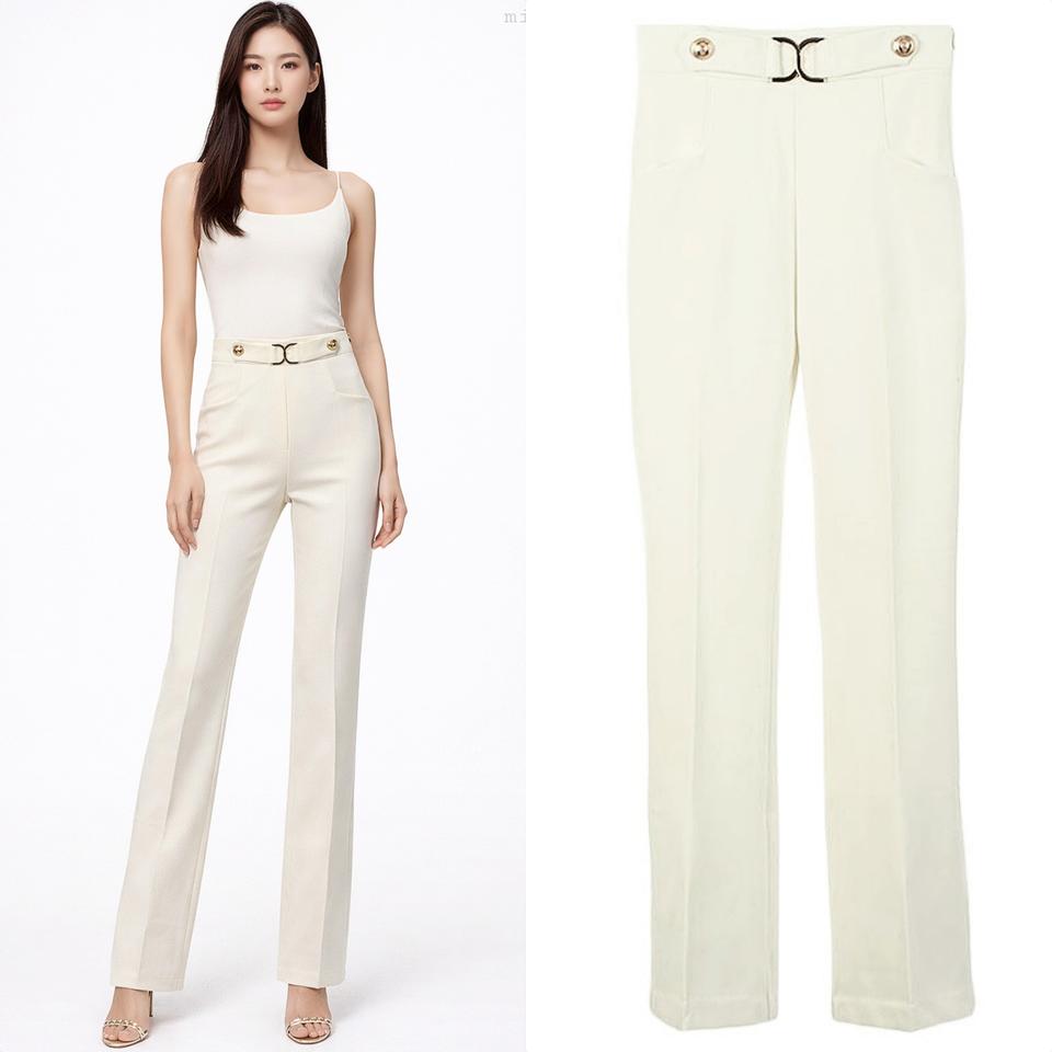 ❤ 골드 버튼 기모 스판 팬츠 금장 단추 기모바지 슬랙스 ❤