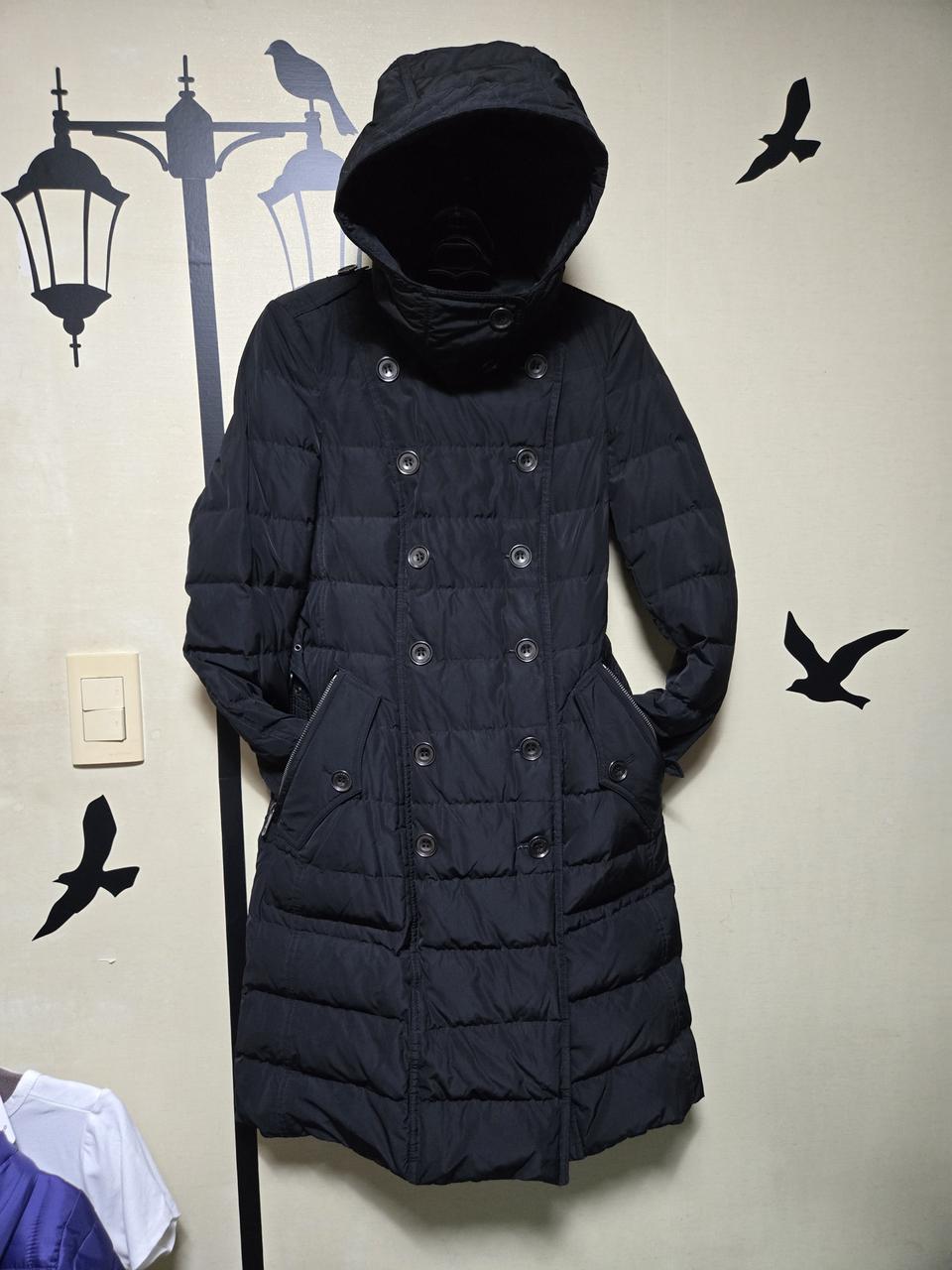 55사쥬 버버리 여성구스 더블단추후드패딩