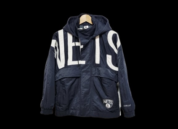 남성S 정가37만 나이키 X 앰부쉬 NBA 컬렉션 브루클린 네츠 점퍼