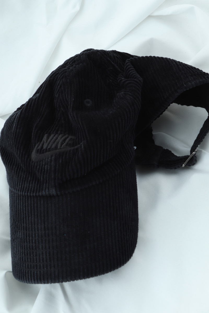 (F) 나이키 모자 골지 코듀로이 블랙 볼캡-274D