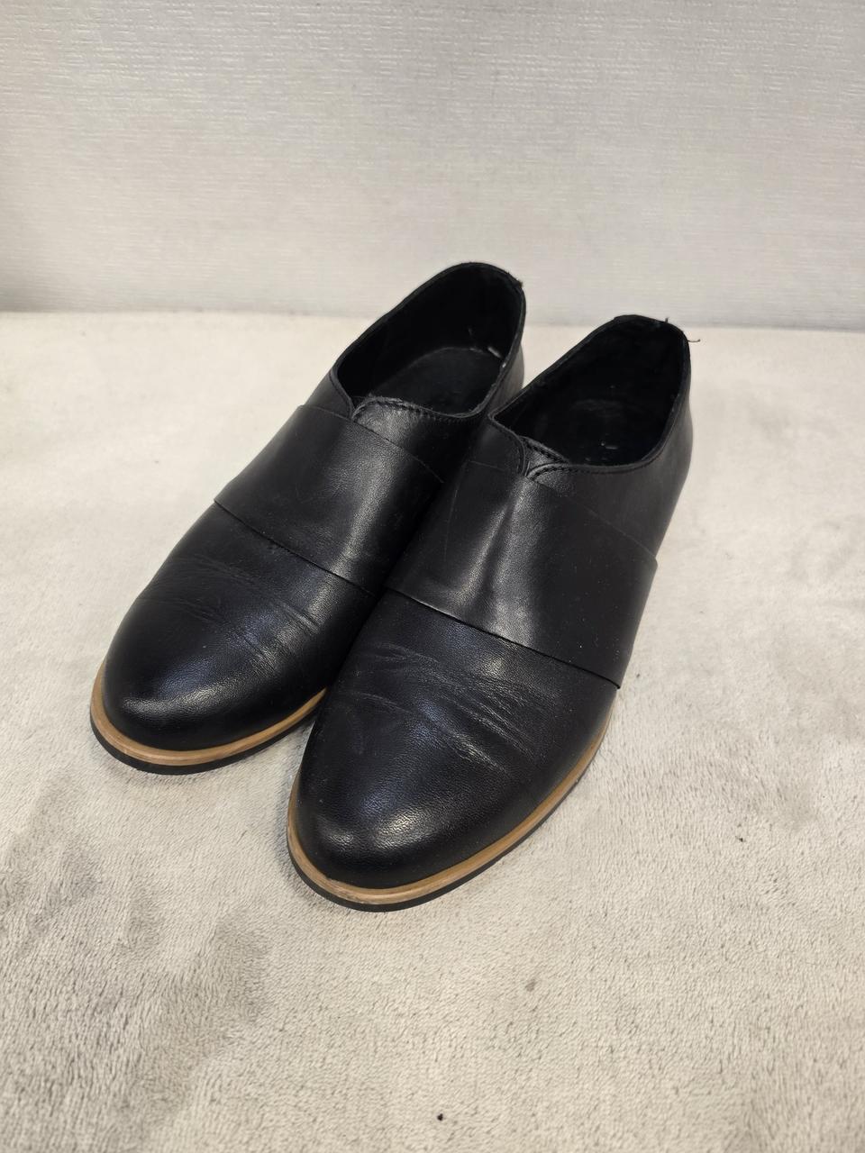 울버린 Wolverine 여성 가죽 단화 블랙 230