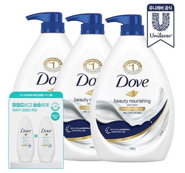 도브 바디워시 1L 3개 6종