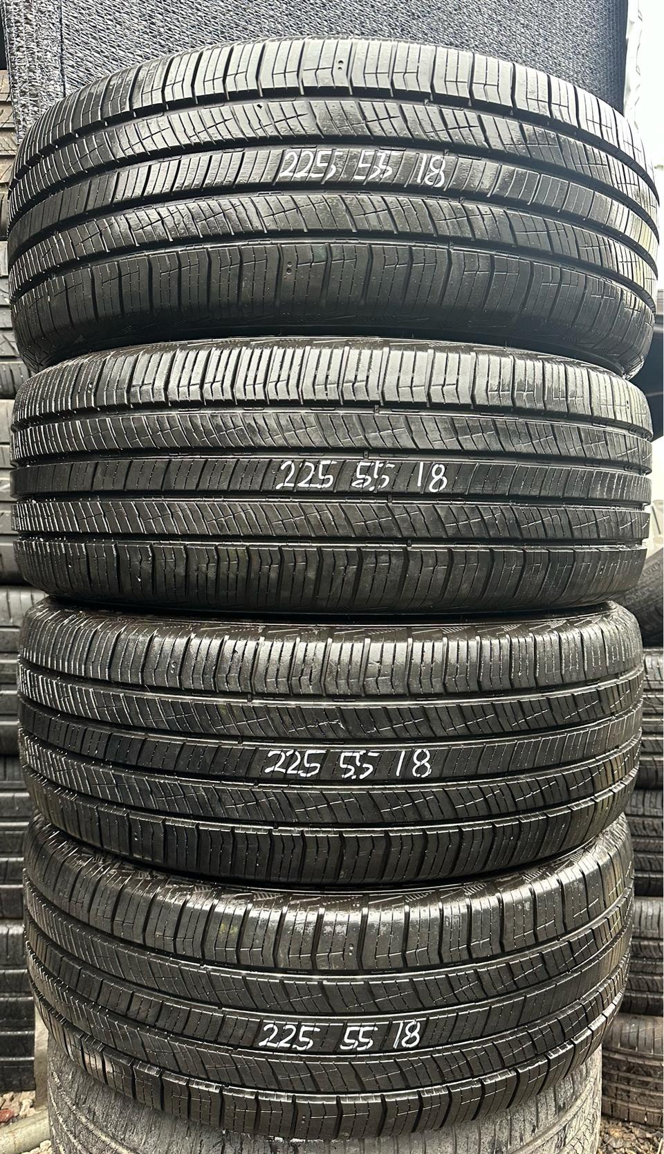 225 55 18한국중고타이어한대분2255518