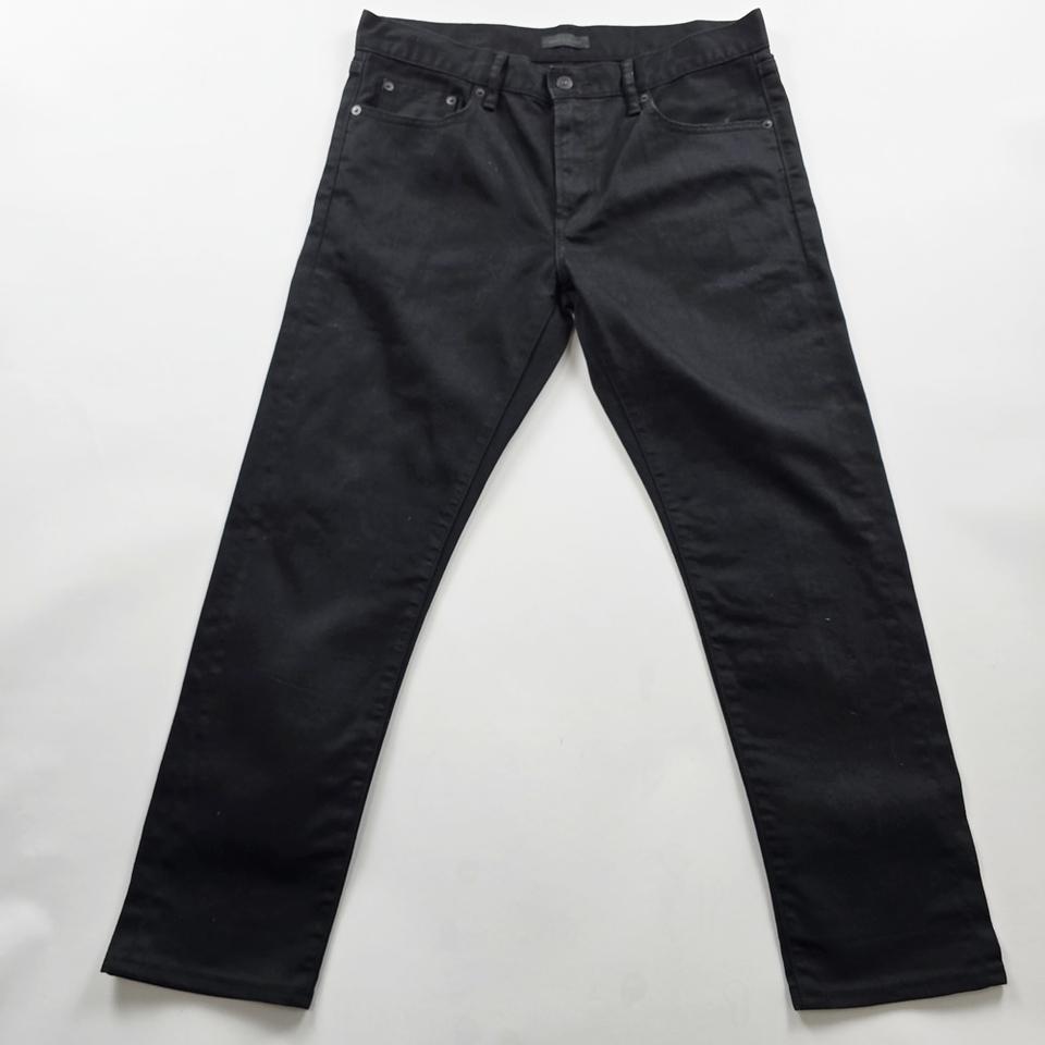 유니클로 청바지 흑청 스판 데님 사이즈34 R3503