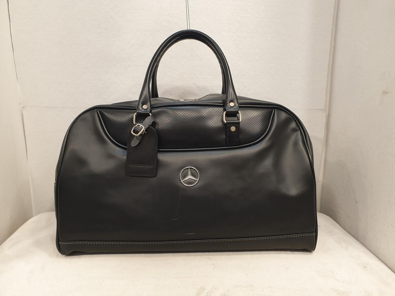 벤츠 블랙 보스턴백 가죽 여행 가방