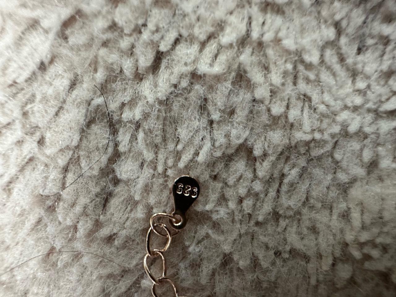 미사용 14K 로즈골드 도금 S925 자수정 컬러 물방울 목걸이팝니다