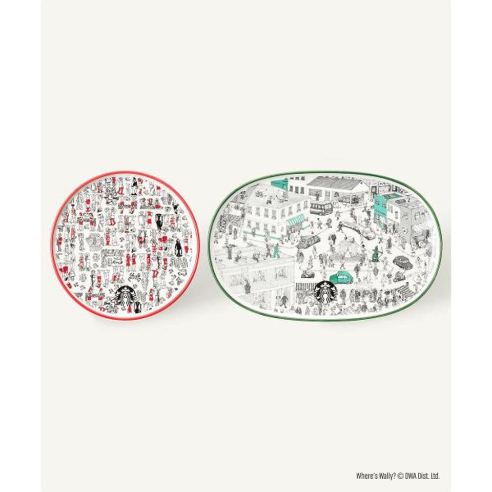 새상품 스타벅스 월리를 찾아라 접시 세트
