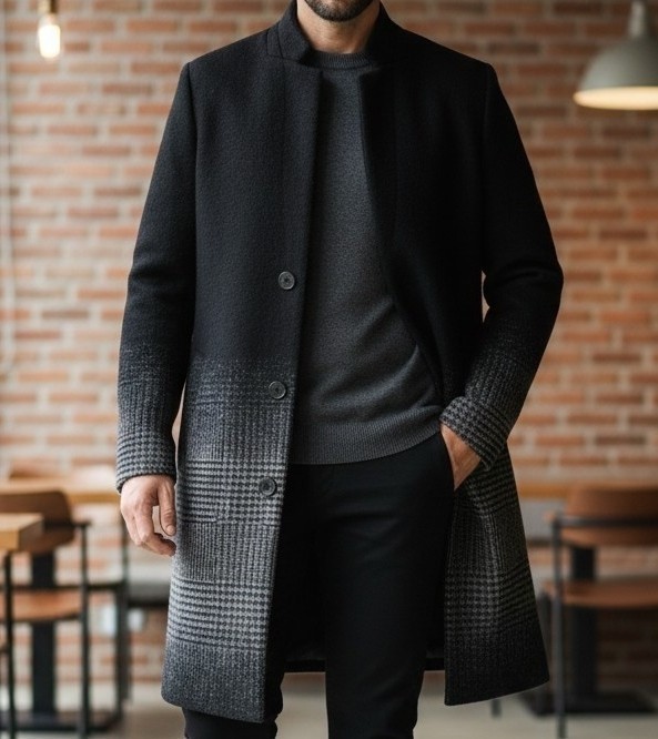 ZARA MAN 모헤어혼방 코트 (M)