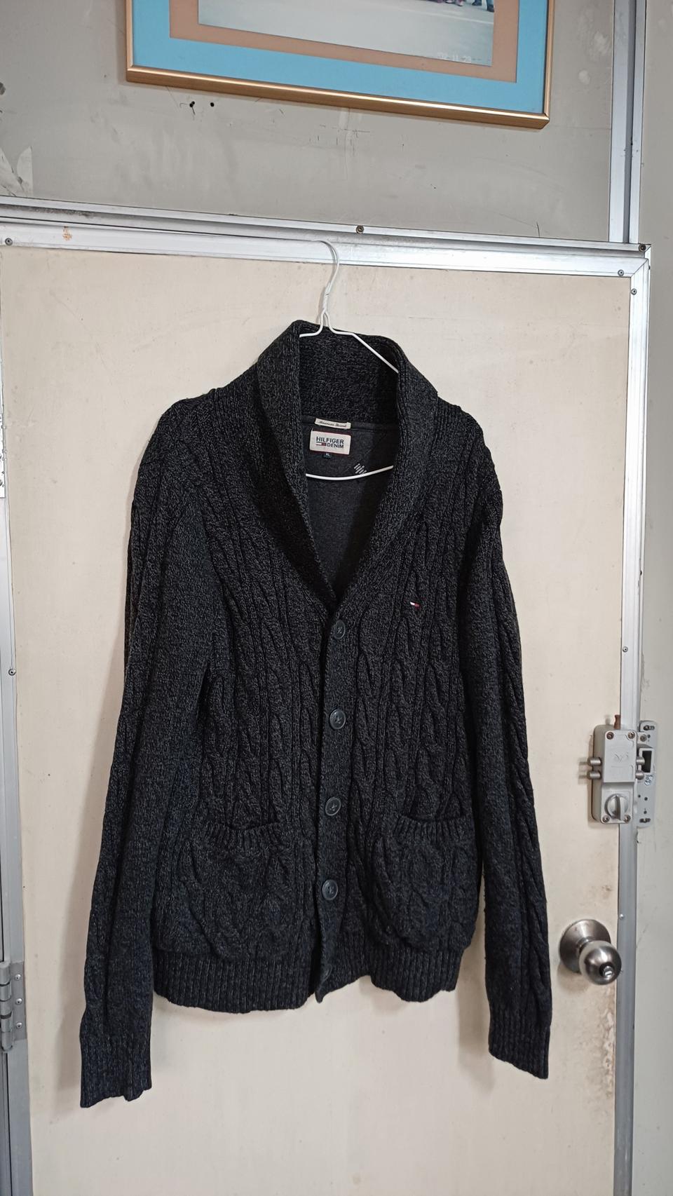 타미힐피거미국남성니트가디건105싸이즈