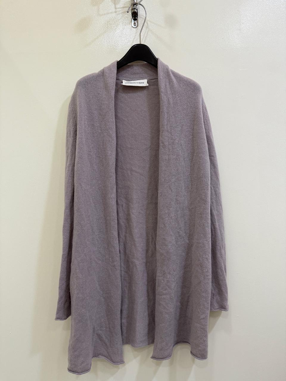 람베르토자니 연보라 가디건 정품