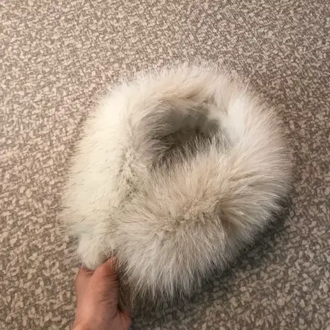 리얼 천연 사가폭스 자석 목도리 여우털 카라