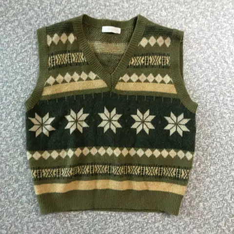 봄빅스엠무어 니트 조끼 에스닉 보헤미안 보호시크 히피 노르딕