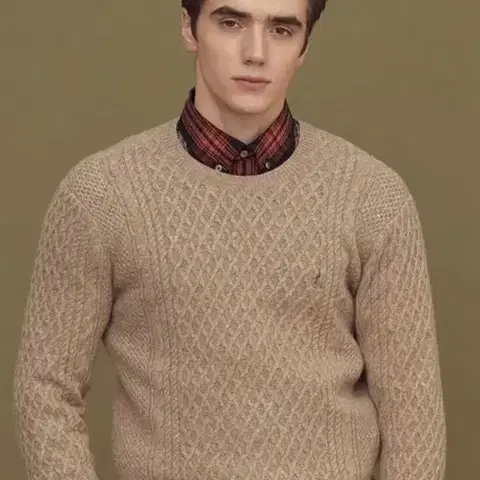 빈폴 남자 니트 울100 케이블 꽈배기 스웨터 풀오버 남친룩 출근룩