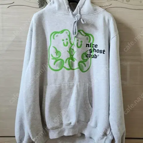 약기모 곰돌이 그레이후드티 m사이즈