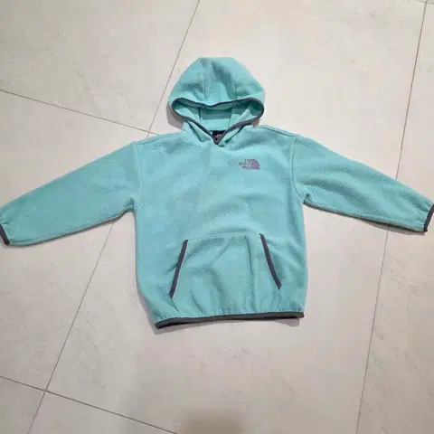노스페이스 아동용 후리스 후드티 민트 120사이즈