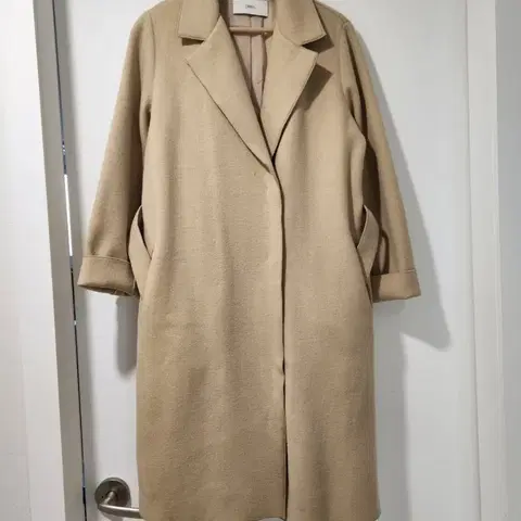 듀엘 베이지색 롱 코트 55사이즈