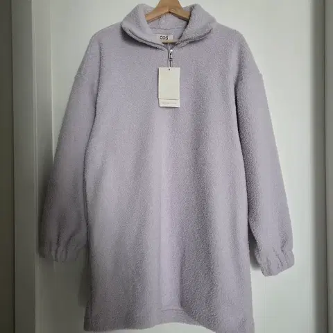 COS 코스 퍼플 플리스 하프넥 풀오버 xs사이즈 55가능 새제품