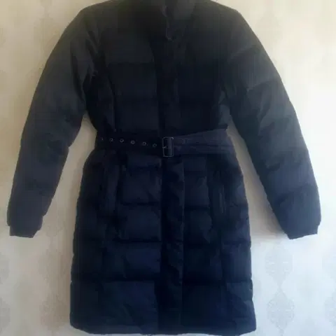 폴스미스 블랙 폭스퍼 롱패딩 S